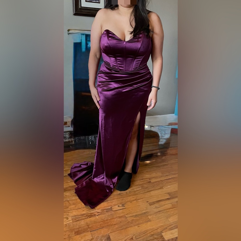 Elegant Purple Evening Gown